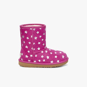 Ugg Classic II Short Stars Kids Classic Boots Pink (2408HDVTM)